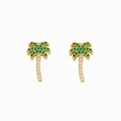 Clearance creative ocean style coconut tree earrings peach heart love zircon earrings female jewelry wholesale ers78