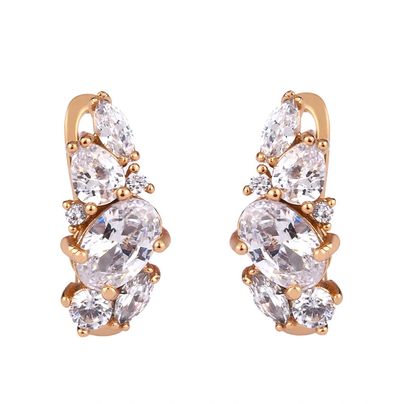 European and American earrings niche design diamond earrings fashionable geometric high-end earrings for jewelry ert12