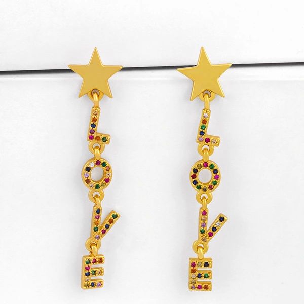 Clearance earings original love earrings letter personality diamond earrings net red earrings earrings ert33