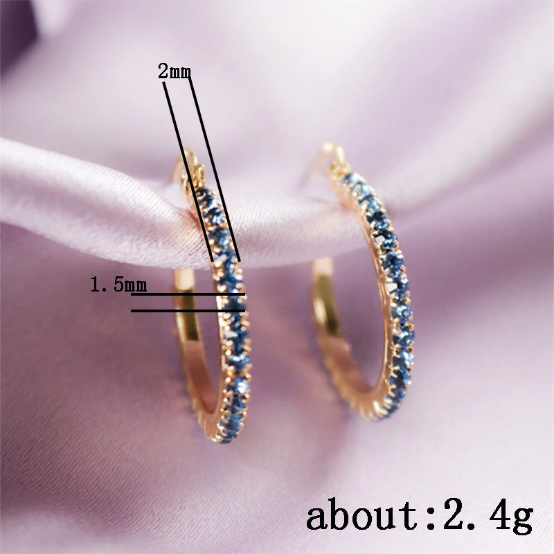 Hot selling new style girls' fresh campus style micro-inlaid earrings, the same style as the Internet celebrity fashion trend earrings