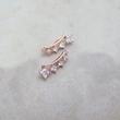 New style small fresh campus style simple square diamond earrings Internet celebrity same style fashion trend earrings