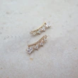 New style small fresh campus style simple square diamond earrings Internet celebrity same style fashion trend earrings