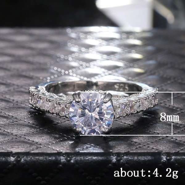 Hot selling new exquisite quality women's wedding ring fashion ring jewelry ring hand jewelry