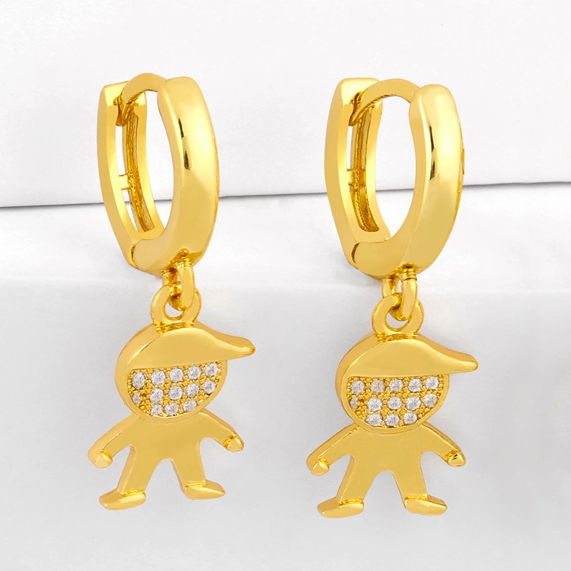 Clearance Korean Dongdaemun earrings boys and girls earrings earrings inlaid with diamonds and zircon net celebrity earrings ert39