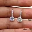 Hot selling simple four-claw zircon micro-inlaid fresh ear clip earrings earrings jewelry wholesale