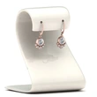  Exquisite earrings rose gold geometric round diamond earrings for women Korean style simple earrings 