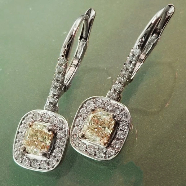   Hot selling new fashion European and American ladies' micro-encrusted diamond all-match ear clip earrings wholesale