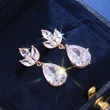 Live streaming source of fashionable women's zircon earrings and necklaces, high-quality jewelry for delivery