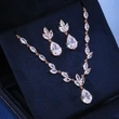 Live streaming source of fashionable women's zircon earrings and necklaces, high-quality jewelry for delivery