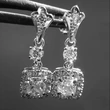   Hot selling recommendation exquisite European and American ladies' micro-encrusted diamond all-match ear clip earrings wholesale