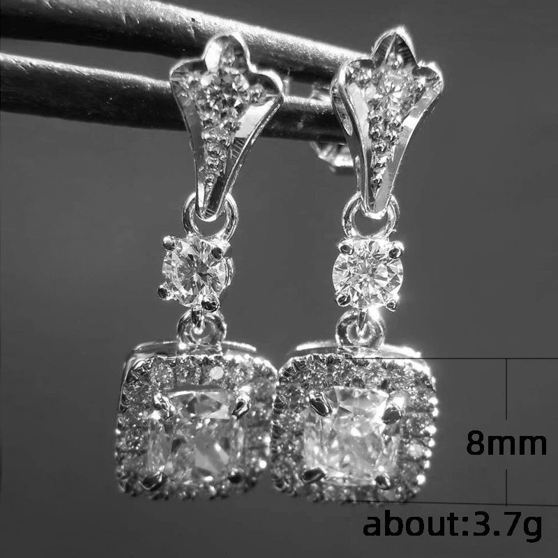   Hot selling recommendation exquisite European and American ladies' micro-encrusted diamond all-match ear clip earrings wholesale