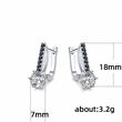  Hot selling new styles recommended exquisite European and American ladies' micro-inlaid zircon classic versatile earrings wholesale