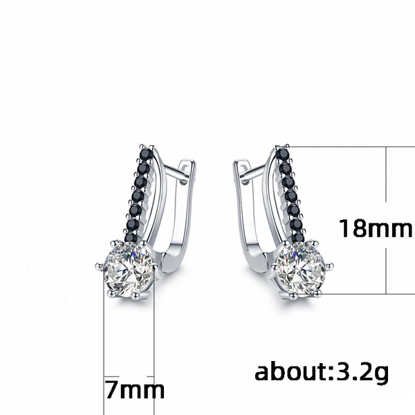  Hot selling new styles recommended exquisite European and American ladies' micro-inlaid zircon classic versatile earrings wholesale