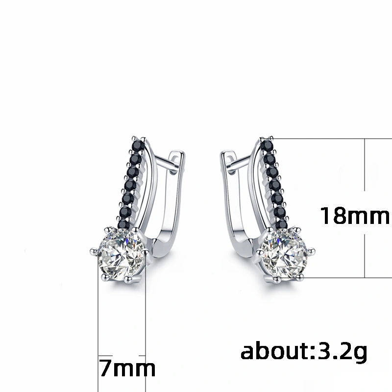  Hot selling new styles recommended exquisite European and American ladies' micro-inlaid zircon classic versatile earrings wholesale