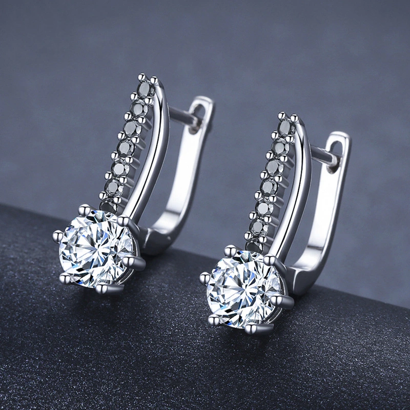  Hot selling new styles recommended exquisite European and American ladies' micro-inlaid zircon classic versatile earrings wholesale