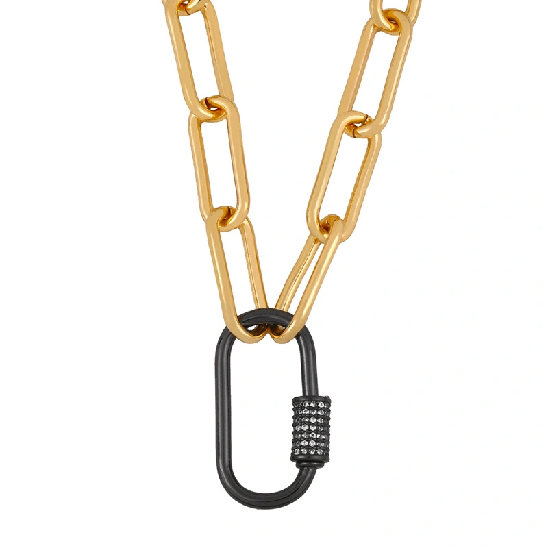 necklace European and American jewelry heavy metal chain punk rock necklace women's simple necklace nkq95