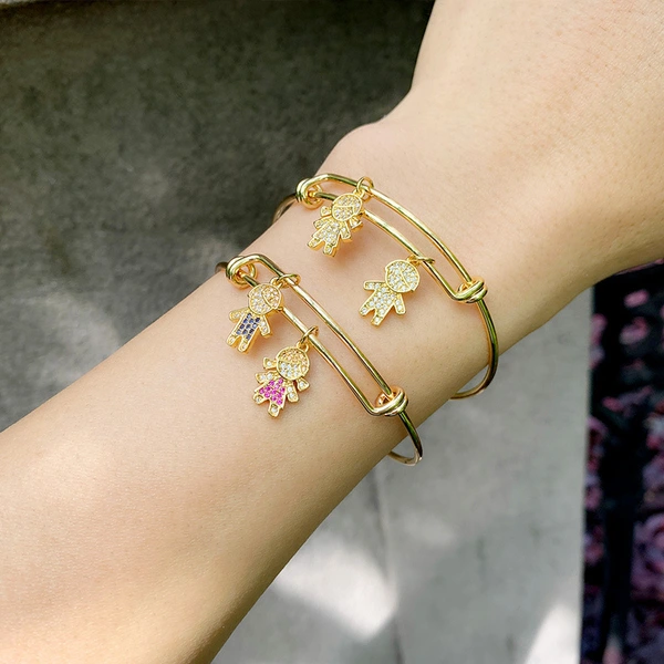 Bracelet European and American popular push-pull bracelet boy girl telescopic bracelet movable adjustment bracelet brc33