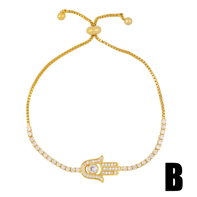 Bracelet new arrival crystal bracelet female original European and American cross peach heart love bracelet brc30