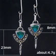   Popular retro ethnic style aesthetic shape epoxy earrings for women, versatile earrings