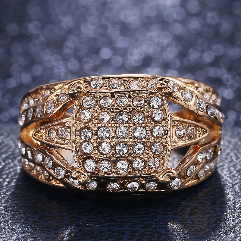 Hot selling source European and American unisex ring hiphop hip hop men's hand jewelry