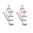 Hot selling personality exaggerated LOVE letter earrings earrings fashion street shot super long temperament earrings