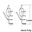 Hot selling personality exaggerated LOVE letter earrings earrings fashion street shot super long temperament earrings