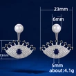 Live streaming new arrivals: European and American luxury exquisite angel eye earrings for women, zircon imitation pearl earrings