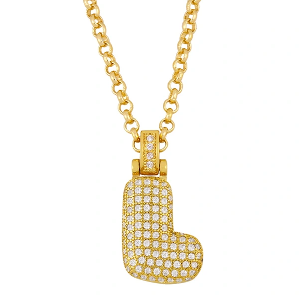 European and American letter necklace female 26 English letter pendant choker couple necklace net celebrity jewelry wholesale nkr11