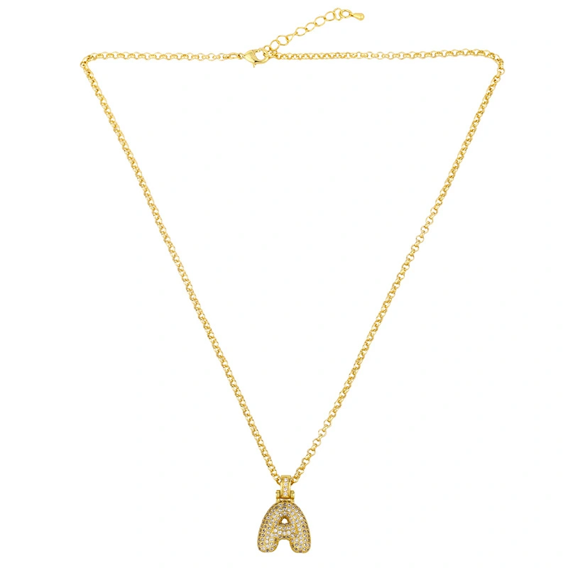 European and American letter necklace female 26 English letter pendant choker couple necklace net celebrity jewelry wholesale nkr11