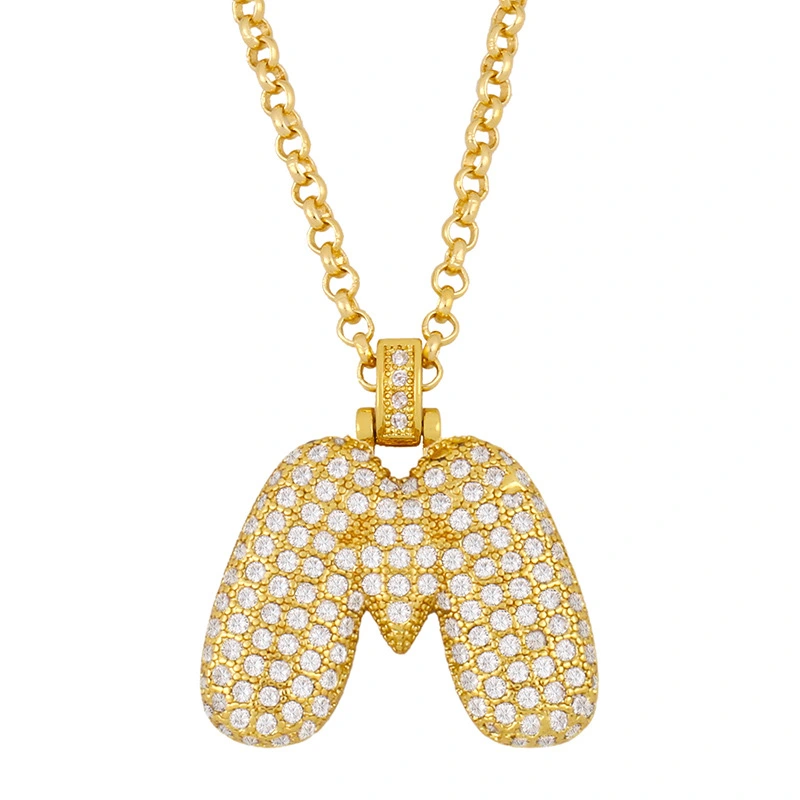 European and American letter necklace female 26 English letter pendant choker couple necklace net celebrity jewelry wholesale nkr11