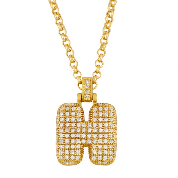 European and American letter necklace female 26 English letter pendant choker couple necklace net celebrity jewelry wholesale nkr11