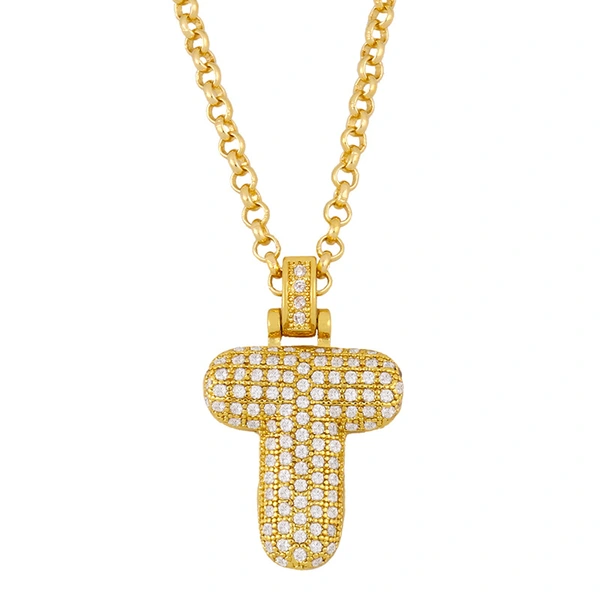 European and American letter necklace female 26 English letter pendant choker couple necklace net celebrity jewelry wholesale nkr11