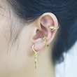 Clearance exquisite mini style micro-inlaid zircon ear bone clip super fairy no ear piercing earrings eru39