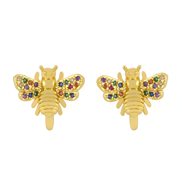 Clearance 2024 Temperament Earrings Style Crown C-Shaped Ear Bone Clip Micro-Inlaid Zircon Non-Piercing Earrings eru40