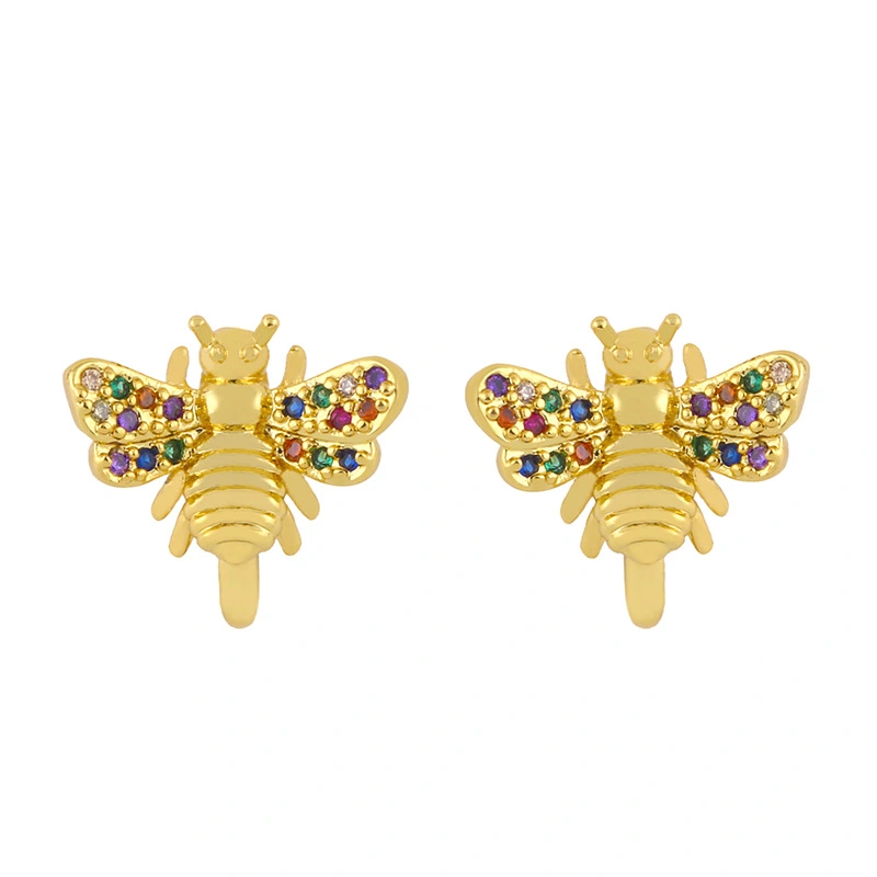 Clearance 2024 Temperament Earrings Style Crown C-Shaped Ear Bone Clip Micro-Inlaid Zircon Non-Piercing Earrings eru40