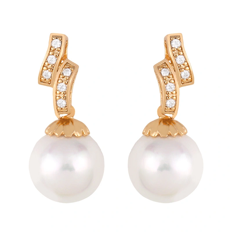Japanese and Korean simple fresh pearl earrings personality sweet net red water drop earrings earrings earrings female eru26