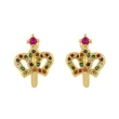 Clearance 2024 Temperament Earrings Style Crown C-Shaped Ear Bone Clip Micro-Inlaid Zircon Non-Piercing Earrings eru40