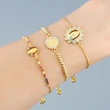 Bracelet e-commerce fashion jewelry adjustable pull-out bracelet micro-inlaid colored zircon bracelet brc44