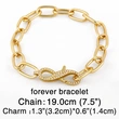 New bracelet women's European and American hip hop hip hop style jewelry diamond Cuban chain bracelet brc41