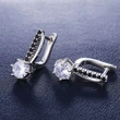  Hot selling new styles recommended exquisite European and American ladies' micro-inlaid zircon classic versatile earrings wholesale
