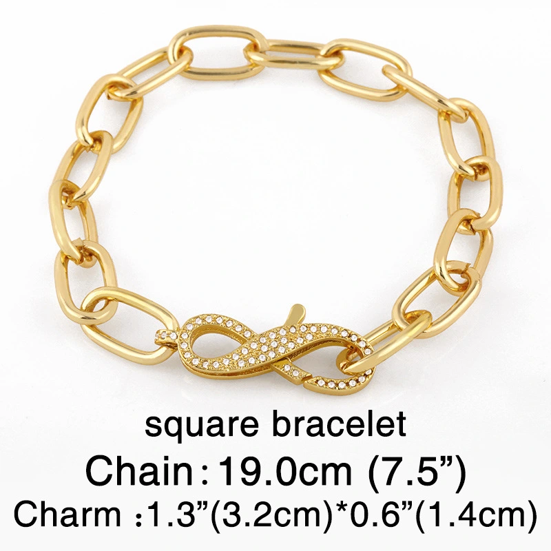 New bracelet women's European and American hip hop hip hop style jewelry diamond Cuban chain bracelet brc41