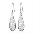   Jewelry wholesale retro style women's hollow leaf earrings European and American fashion exaggerated earrings hot sale