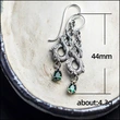    Hot sale on popular European and American women's personalized long earrings with diamonds