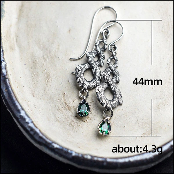    Hot sale on popular European and American women's personalized long earrings with diamonds
