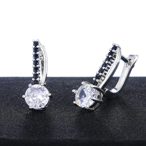 Hot selling new styles recommended exquisite European and American ladies' micro-inlaid zircon classic versatile earrings wholesale