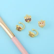 Clearance 2024 Korean ear clip no ear piercing women cute small bear ear clip jewelry simple earrings eru49