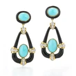 New retro ethnic style aesthetic alloy epoxy women's earrings earrings hot sale