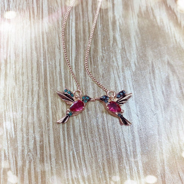 Hot selling new cute bird women's earrings with copper and zircon