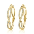   New style earrings European and American fashion micro-inlaid zircon ladies earrings all-match earrings wholesale