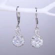   E-commerce recommends high-end atmospheric copper-plated zircon earrings, exquisite women's earrings jewelry wholesale